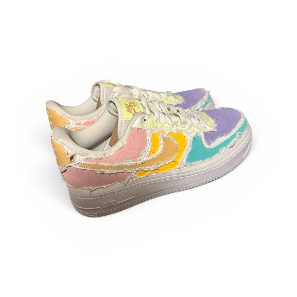 Nike Air Force 1 Pastel Tear Away Sneakers Women's Size 12 - Picture 3 of 6